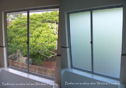 Before and After Window Privacy Film