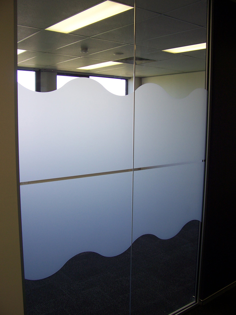 Brisbane office window frosting
